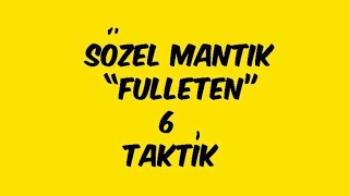 Sözel Mantık FULLETEN 6 Taktik [upl. by Sharai842]