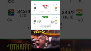 ICCT20 BEFOREIND Vs SA AFTER SA3424 Vs IND3432 southafrica india shorviral viral [upl. by Nylitak]