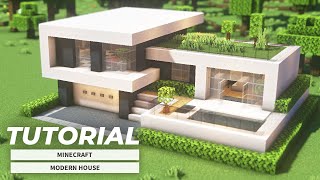 Minecraft Easy How To Build A Small Modern House Tutorial  簡単でシンプル！小さいモダンな家の作り方 [upl. by Jordan]