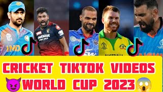 Cricket 🤬tiktok videos 🔥world cup 🎉2023  😈ipl cricket Reels  🔥ipl videos tiktokcricket😱 [upl. by Notsnhoj]