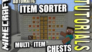 Minecraft PS4  MULTI ITEM CHEST SORTER  How To  Tutorial  PS3  XBOX [upl. by Llenyar]