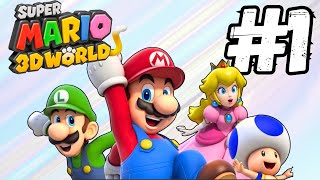 Super Mario 3D World  Full Gameplay Playthrough Part 1  Bowsers Highway Showdown 2024 [upl. by Ayanad]