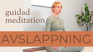 5 min MEDITATION FÖR AVSLAPPNING Andas bort din stress med en lugnande guidad meditation [upl. by Arrekahs]