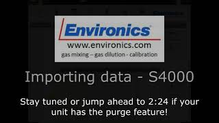 Environics  New Data Import S4000 V2 [upl. by Atteras124]