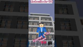 Παιζω Minecraft minecraft shorts games fypシ゚viral fypyoutube follow [upl. by Nonie]