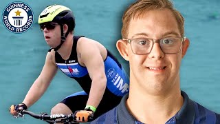 First IRONMAN® athlete with Downs syndrome  Guinness World Records [upl. by Gytle]