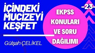 EKPSS KONULARI VE SORU DAĞILIMI [upl. by Inahpets970]