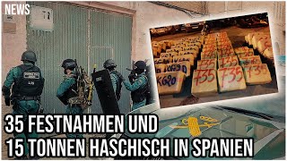 35 Festnahmen amp 15 Tonnen Hasch in Spanien  News 11 [upl. by Anisamot]