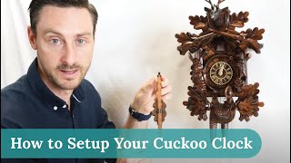 How to Setup Your Cuckoo Clock  Mechanical Cuckoo Clock Unboxing amp Set Up [upl. by Aetnuahs]