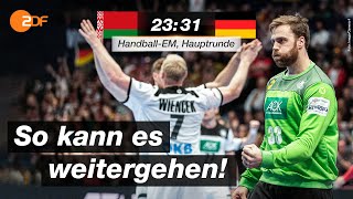 Weißrussland  Deutschland 2331  Highlights  HandballEM 2020  ZDF [upl. by Zorana]