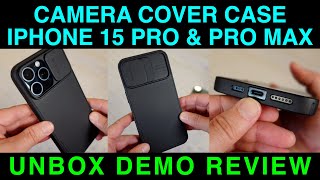 Slim Camera Cover Shockproof Case iPhone 15 Pro amp Pro Max by Humixx Unboxing Demo Review [upl. by Edobalo]