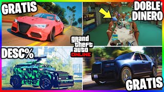 Nueva ACTUALIZACION Nuevo CONTENIDO con DOBLE DINERO COCHES GRATIS DESC EPICOS amp MÁS GTA Online [upl. by Connett]