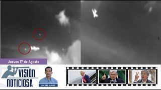 Noticias 17 Ago Filtran video del presunto vuelo MH370 de Malaysia aparentemente atacado por ovnis [upl. by Towbin]