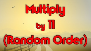 Multiply by 11 Random Order  Learn Multiplication  Multiply By Music  Jack Hartmann [upl. by Nutter474]