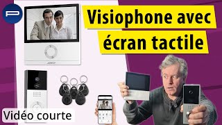 Visiophone connecté Full HD VSA700app avec écran tactile 7quot Somikon PEARLTVFR [upl. by Noakes]