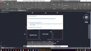 Freezing Selected layer Object in Autocad Freez Layer in Autocad Tutorial [upl. by Khai102]