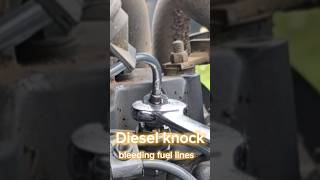 Knocking Diesel Bleeding the fuel lines dieselengine dieseltractor [upl. by Eeliah937]