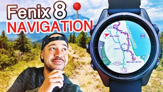 Garmin Fenix 8  Navigation and Maps  Review  Hiking amp Running [upl. by Enitsrik]