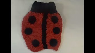 Sueter para perro crochet ladybug sweater for dogs [upl. by Oine]