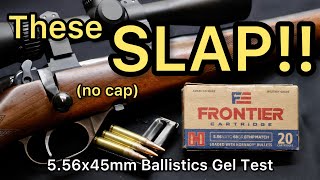 ENERGY DUMP 556 NATO Hornady Frontier 68gr BTHP Match Ballistics Gel Ammo Test [upl. by Desdee]