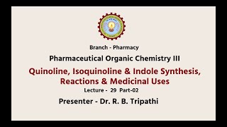 Pharmaceutical Organic Chemistry III  AKTU Digital Education [upl. by Inad]