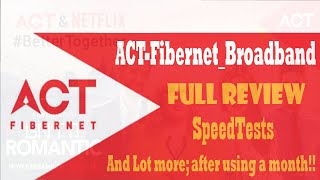 ACT fiber net full Review Speedtests and lot more [upl. by Mia]