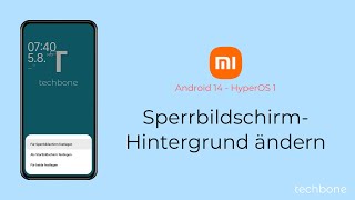 SperrbildschirmHintergrund ändern  Xiaomi Android 14  HyperOS 1 [upl. by Yzeerb39]