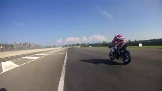 Tazio Nuvolari 2018  126quot Yamaha R6  Camma 81 OnBoard  HIGH SIDE [upl. by Auqinimod]