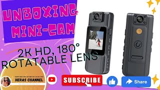 MINICAM with 2K HD 180° ROTATABLE LENS and BACK CLIP [upl. by Tracay]