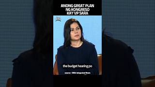 ANONG GREAT PLAN NG KONGRESO KAY VP SARA [upl. by Alric643]