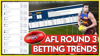 AFL Betting Trends For EVERY Game  AFL Round 3 Tips Trends amp Predictions  2024 AFL Season [upl. by Mariana472]