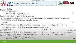 Design A Feedback Linearization Control For A Nonlinear System [upl. by Aseyt]