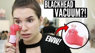 BLACKHEAD REMOVING VACUUM EWW It WORKS [upl. by Netsyrc]