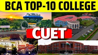 BCA Top Colleges From CUET 2023 Estd Fees Packages Top BCA College under cuet 2023 pw cuet2023 [upl. by Sedicla]