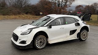 Test Rallye MonteCarlo 2024  Grégoire Munster  Louis Louka  Ford Puma Rally1 Hybrid HD [upl. by Margalit312]