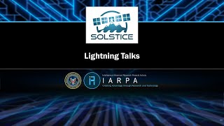 IARPA SOLSTICE Proposers Day Lightning Talks [upl. by Annyl995]