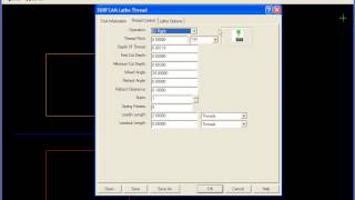 SURFCAM Tutorial  Lathe ID Thread [upl. by Rosco]