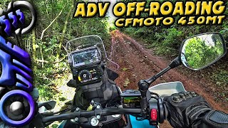 A Beginners First Time ADV offroading  CFMOTO 450MT [upl. by Eenitsed547]