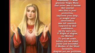 MEMORARE PRAYER TO BLESSED VIRGIN MARY VERY POWERFUL [upl. by Esilrahc]