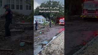 Here is how Gulfport FL looks after Hurricane Helene hurricanehelene [upl. by Nivlek]