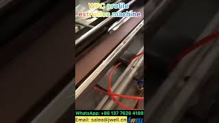 WPC profile extrusion machine 29———0086 137 7626 4189 wpc extruder wpcfloor wpcboard [upl. by Nesyt]