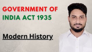 Government of India Act 1935 In Hindi  GOI 1935  Government of India Act 1935  Modern History [upl. by Janella285]