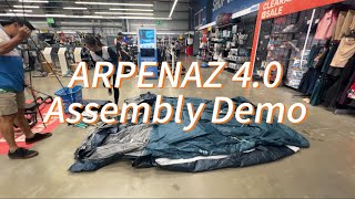 Camping Essentials Arpenaz 40 Tent  ASSEMBLY DEMO  2024 [upl. by Nerissa]