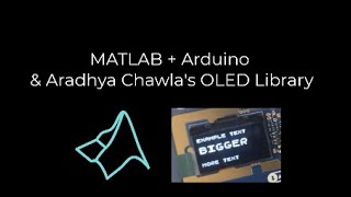 Arduino  Matlab  an OLED [upl. by Hepzi]