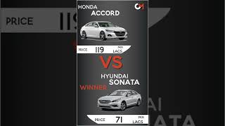 Hyundai Sonata 2022 vs Honda Accord 2022 shorts [upl. by Enelrak717]