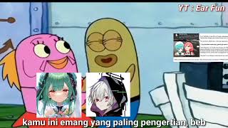 Drama Rushia X Mafumafu in a nutshell  Meme Dubbing Spongebob Indonesia [upl. by Fenn]