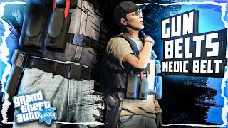 GTA 5 ONLINE  GUN BELTS amp MEDIC BELT AFTER PATCH 150  CLOTHING GLITCHES [upl. by Acherman]