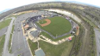 Rome Braves Baseball State Mutual Stadium drone fly over [upl. by Pilihp509]