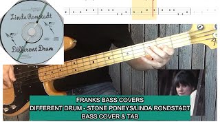 quotDIFFERENT DRUMquot – STONE PONEYSLINDA RONSTADT  FRANKS BASS COVERS [upl. by Orodisi925]