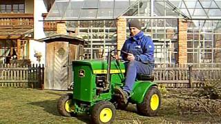 John Deere 70 cold start with a stackBriggsampStratton 10HP [upl. by Simpson145]